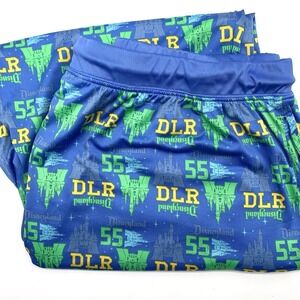 Disney Pajama Pants Mens XXL Blue Disneyland DLR 55 Castle Joggers Lounge